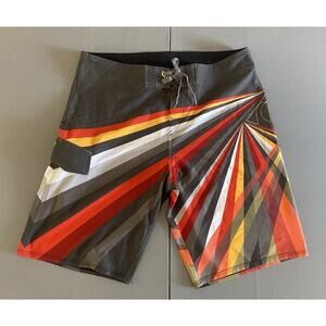 QuikSilver Board Shorts Men's Size 36 Multicolor Stripes